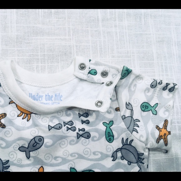 Babybody 3 mo -Sea print - Organic cotton NWT - Picture 3 of 8